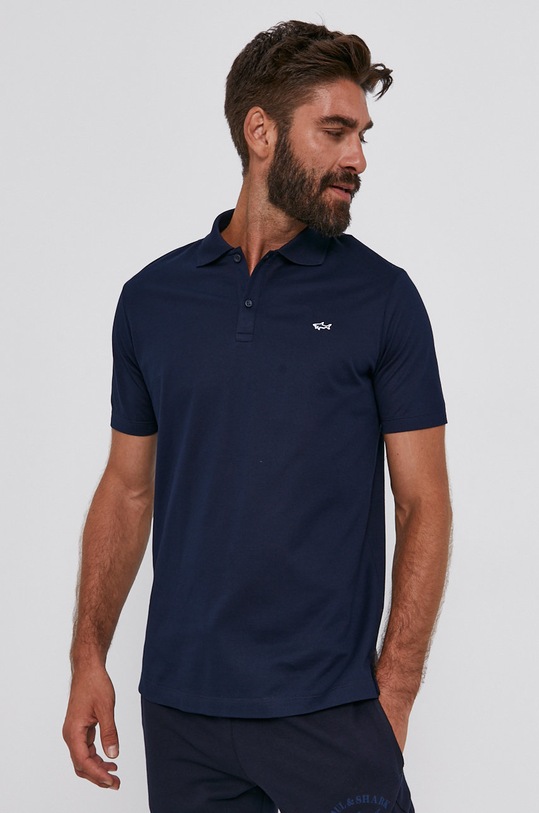 Polo tričko Paul&Shark hladký námořnická modř C0P1013