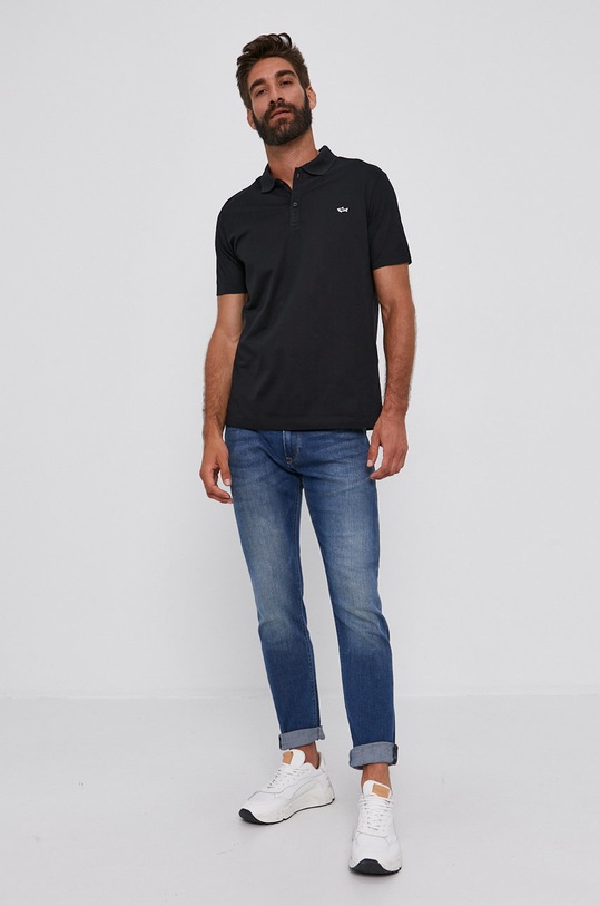 Paul&Shark Polo C0P1013 czarny AA00