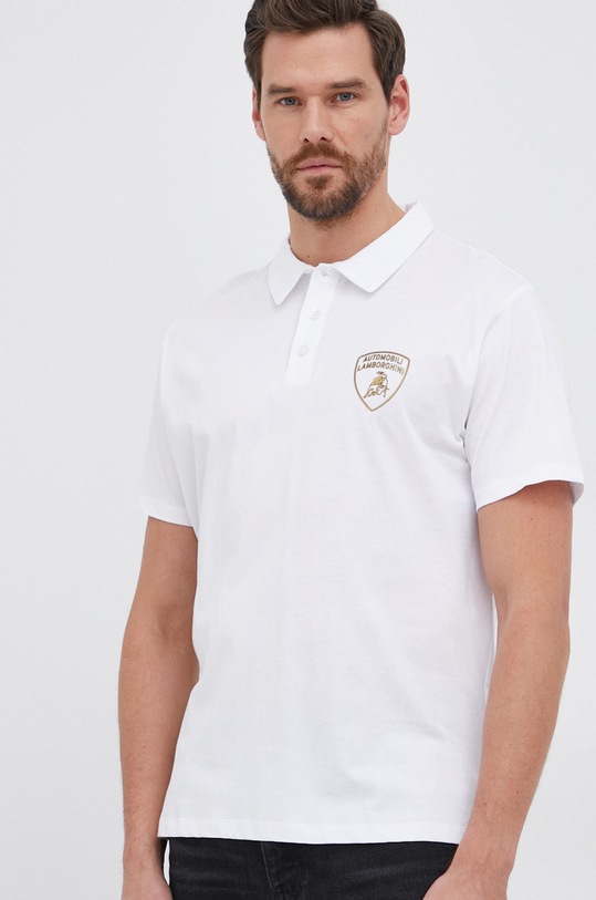 LAMBORGHINI Polo biały 71XBG002