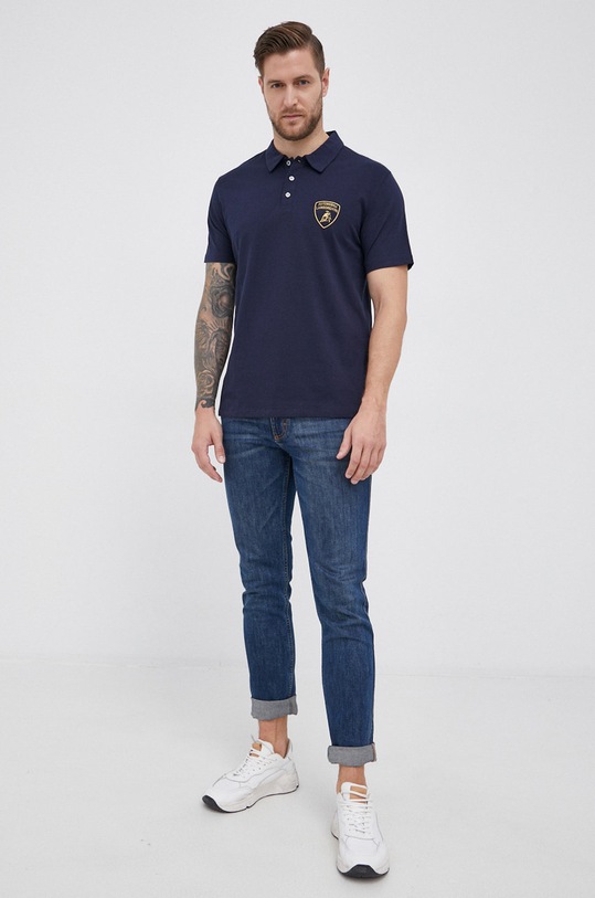 LAMBORGHINI Polo 71XBG002 granatowy AW21