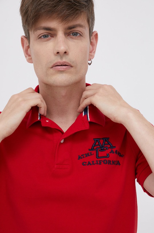 Superdry Polo de bumbac rosu M1110257A.WA7