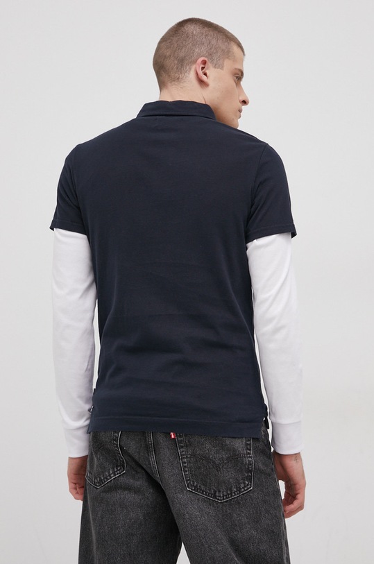 Odzież Superdry Polo bawełniane M1110250A.98T granatowy