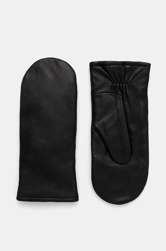Kožené rukavice Samsoe Samsoe přírodní kůže černá F20400156