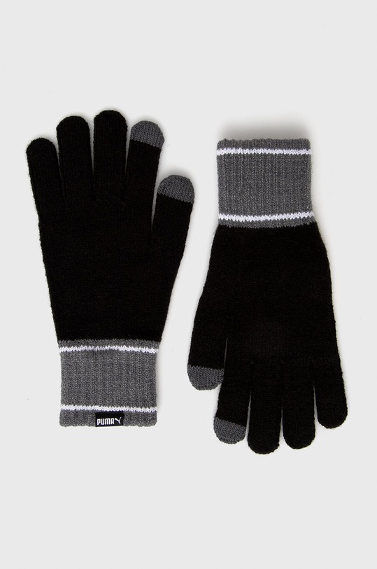 Puma Rękawiczki 41772 drobny wzór czarny 041772