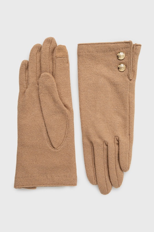 Lauren Ralph Lauren Rękawiczki 454822991003 wełna beżowy 454822991003