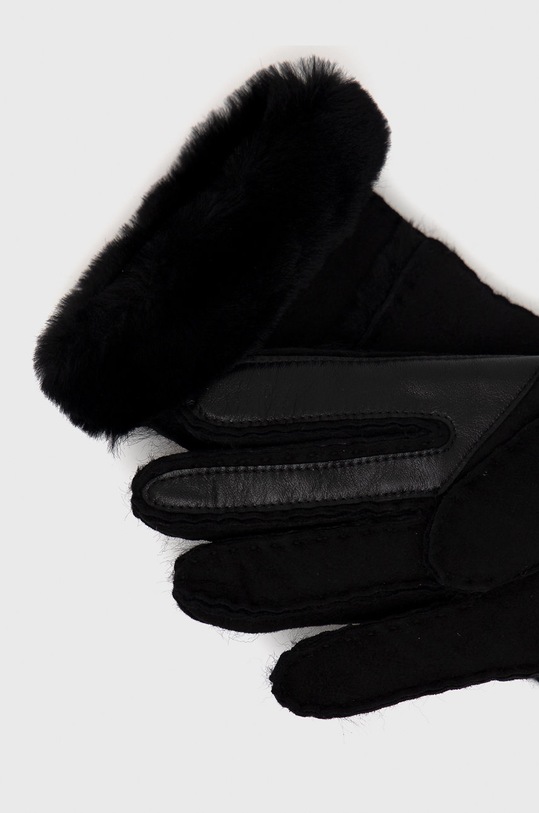 UGG Rękawiczki zamszowe 17371 czarny AW21