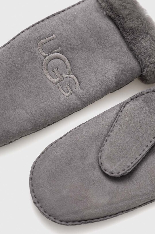 UGG rękawiczki zamszowe 20932 szary AW23