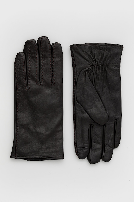 Joop! Rękawiczki skórzane skóra licowa brązowy 7232