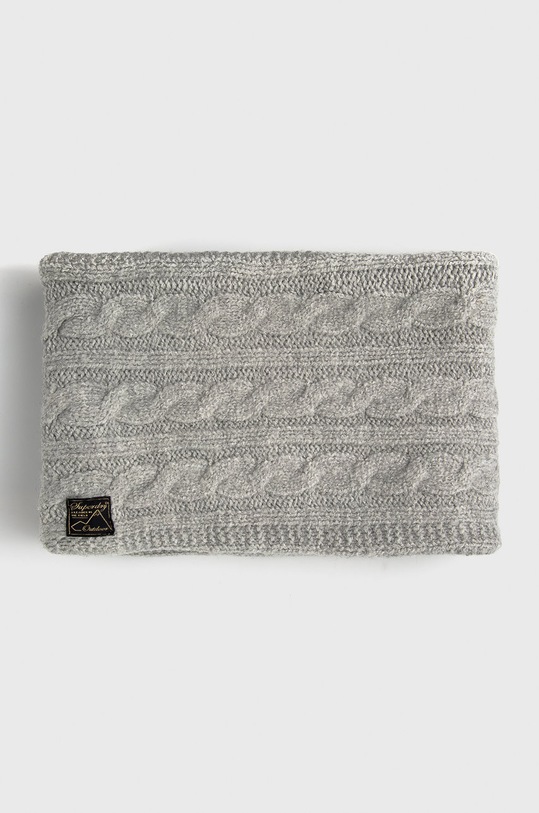 Superdry Komin z domieszką wełny z domieszką wełny szary W9310047A.41Q