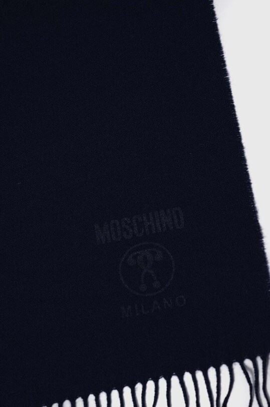 Moschino szal wełniany M5570.50186 granatowy AW23
