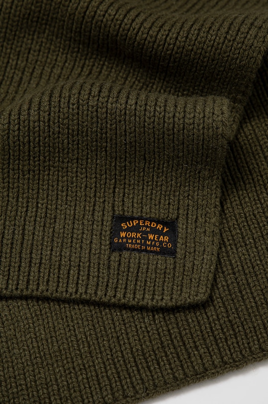 Superdry Szalik wełniany M9310044A.LO3 zielony AW21