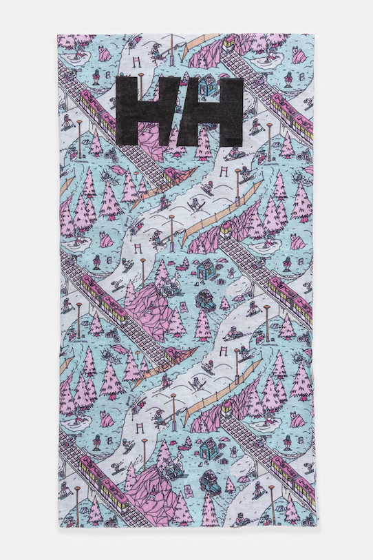 Helly Hansen fular impletit cu modele albastru 67963