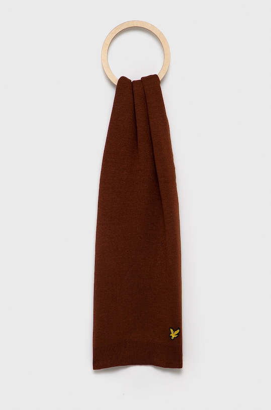 Lyle & Scott Szalik dzianina brązowy SV911ARC.W478