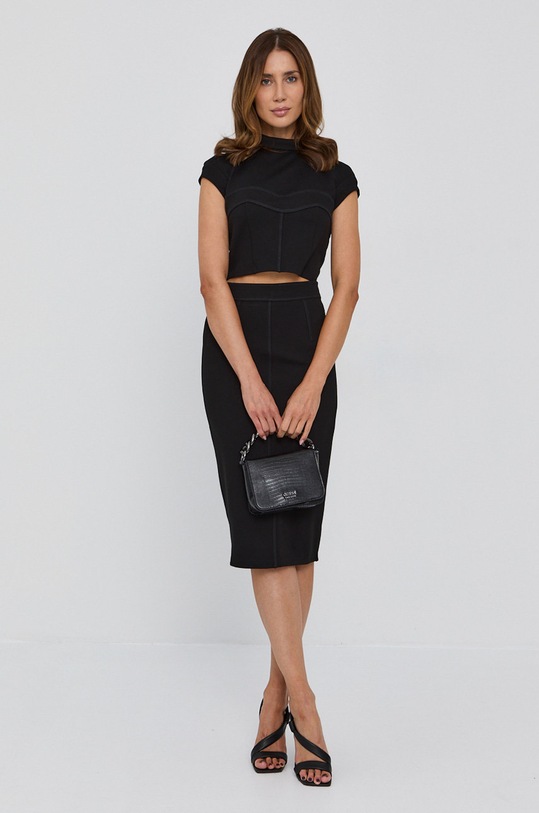 Guess Spódnica W1BD14.K8RN0 czarny AW21
