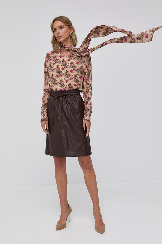 BOSS Spódnica 50457263 50457263 bordowy AW21