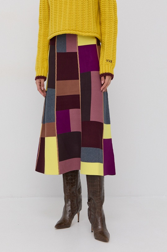 Sukňa Victoria Victoria Beckham pletenina viacfarebná 2321KSK002797A