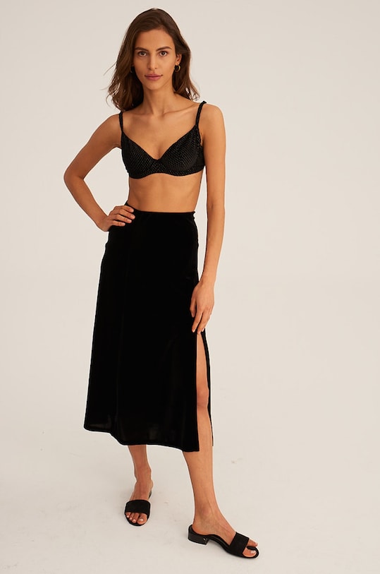 Undress Code Spódnica z elastanem czarny 325