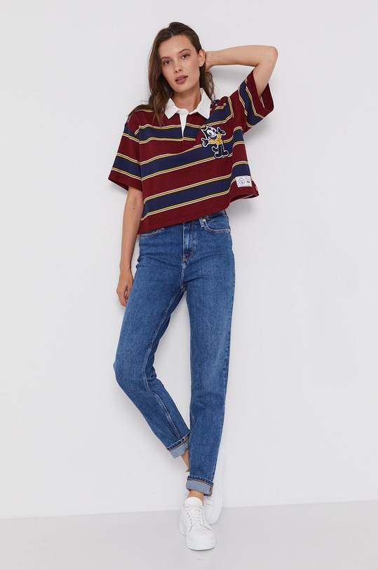 Levi's - T-shirt bawełniany x Felix The Cat A1236.0000 bordowy AW21