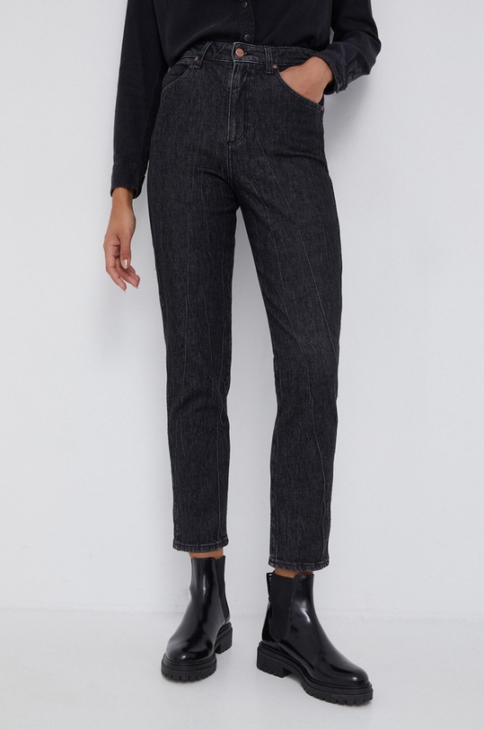 Wrangler jeansy MOM MOUNTAIN ROCK szary W24641352