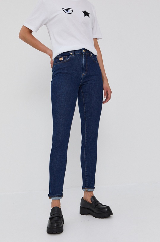 Chiara Ferragni Jeansy Eyelike granatowy 71CBB5K3