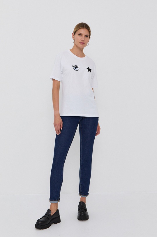 Chiara Ferragni Jeansy Eyelike 71CBB5K3 granatowy AW21