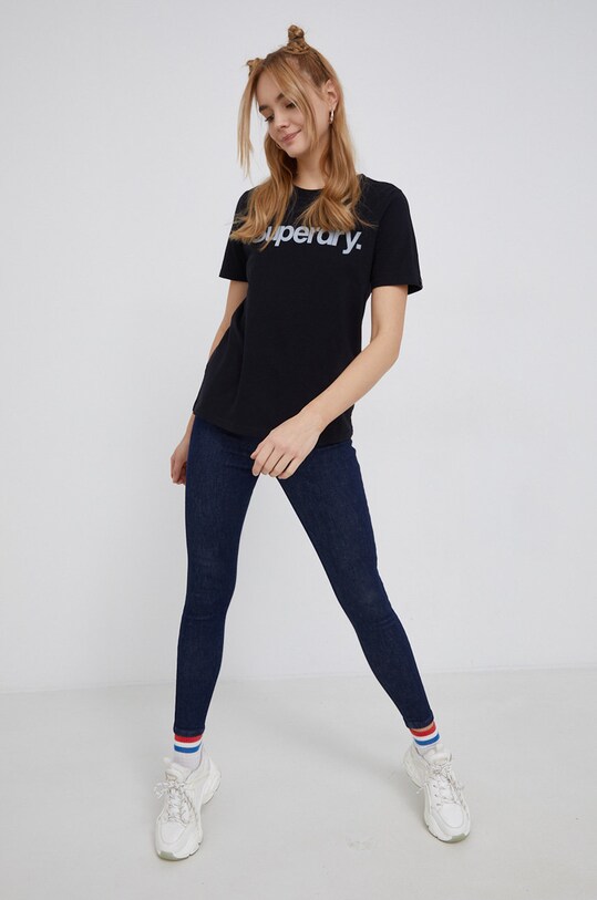 Superdry Jeansy W7010599A.17G granatowy AW21