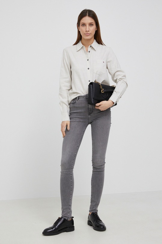 Džíny Tommy Hilfiger WW0WW31420.4890 šedá AW21