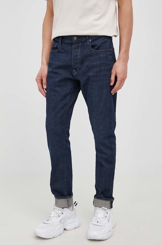 G-Star jeansy 3301 51001.B767 granatowy 51001.B767