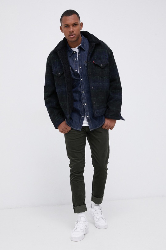 Lee Pantaloni de catifea cord L719RL61 verde AW21