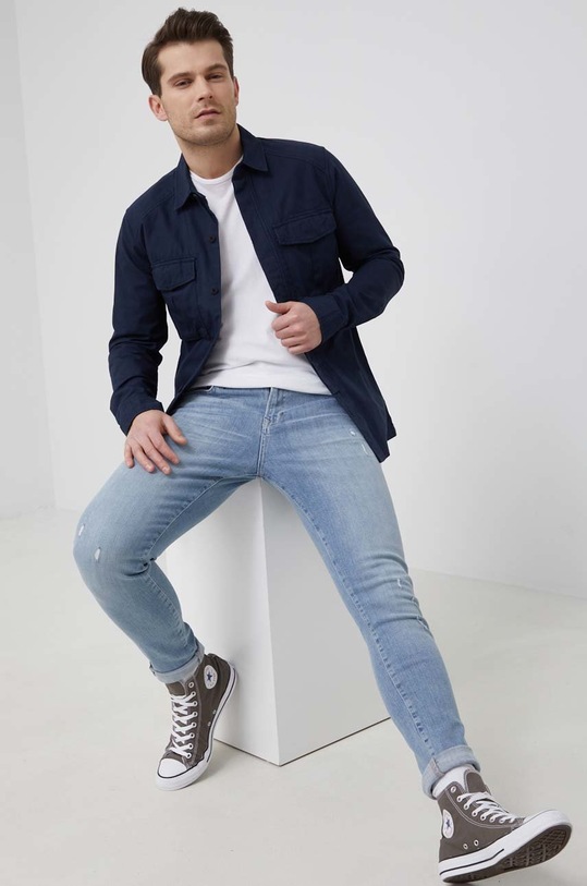 Superdry jeansy M7010114A.6CP niebieski SS22