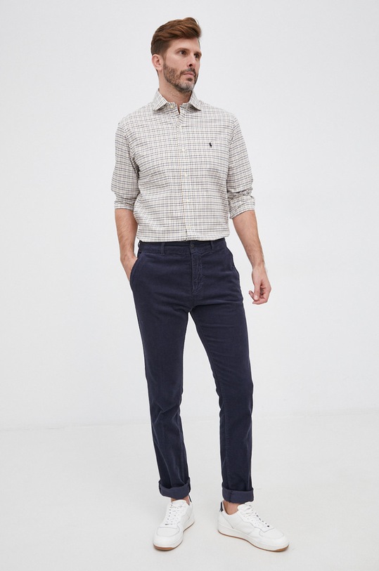 Sisley Spodnie 4FCK55HL9.06U granatowy AW21