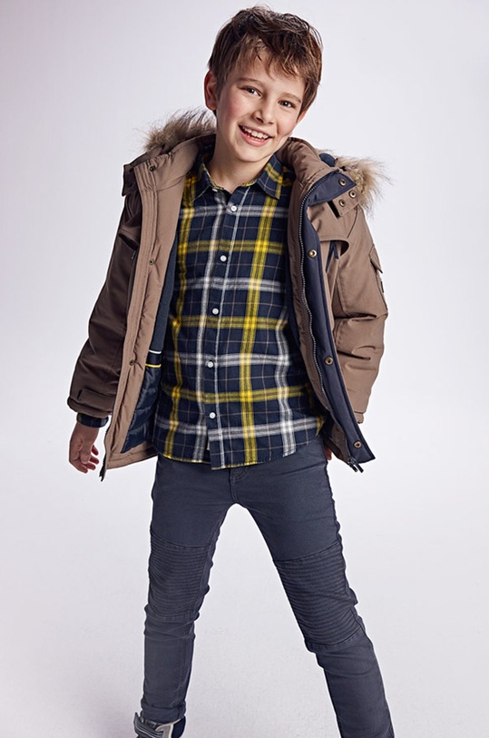 Mayoral Jeansy dziecięce z regulacją szary 7551.7F.Junior