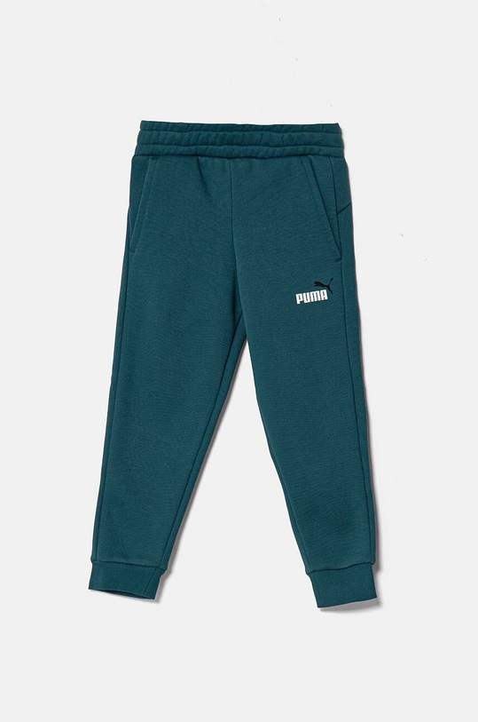 Puma spodnie dziecięce dzianina turkusowy 586988