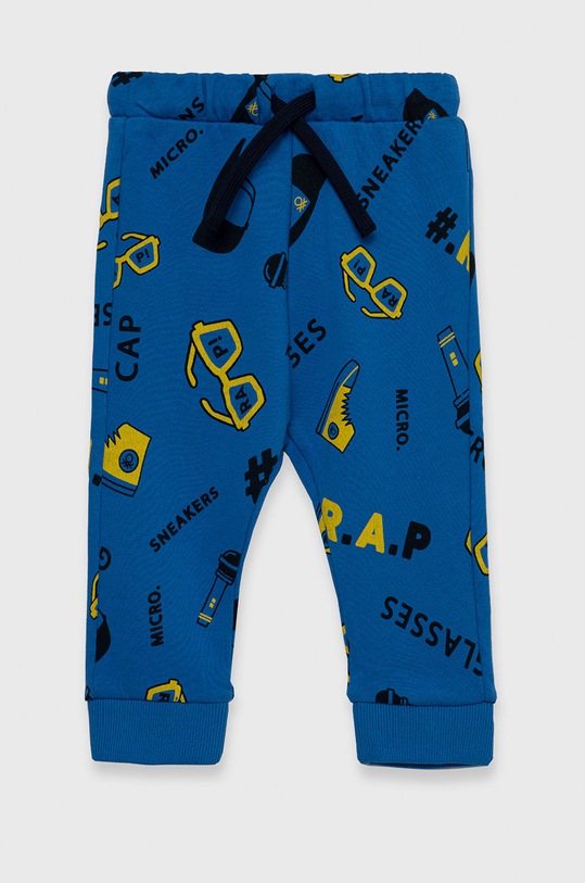 United Colors of Benetton Pantaloni copii bumbac albastru 33AMI0483