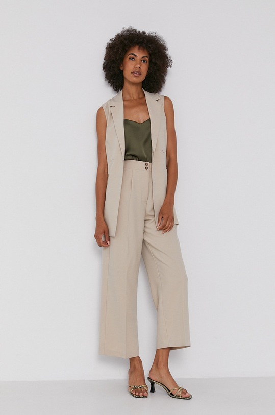 Nohavice Y.A.S 26023735 béžová AW21