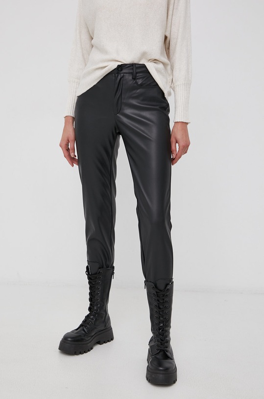 Noisy May Spodnie tkanina czarny 27018179