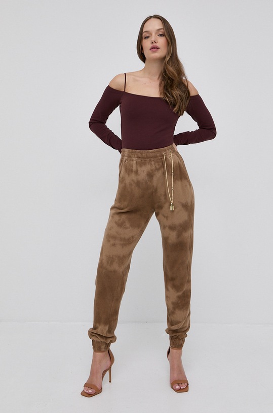 Kalhoty Pinko pletenina béžová 1Q10AW.8641