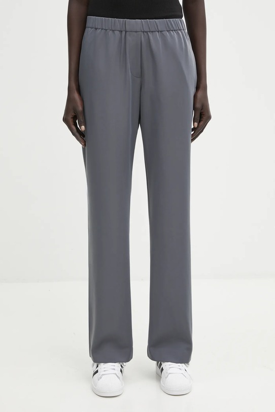 Samsoe Samsoe pantaloni tessuto elasticizzato blu F16304674