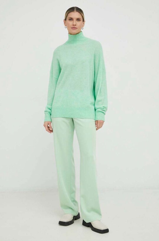 Samsoe Samsoe pantaloni F16304674 verde SS25