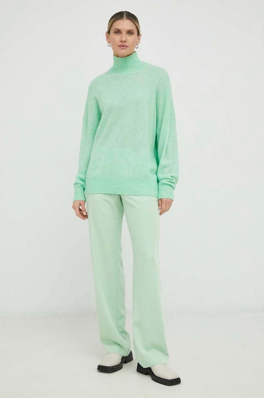 Samsoe Samsoe pantaloni F16304674 verde SS25