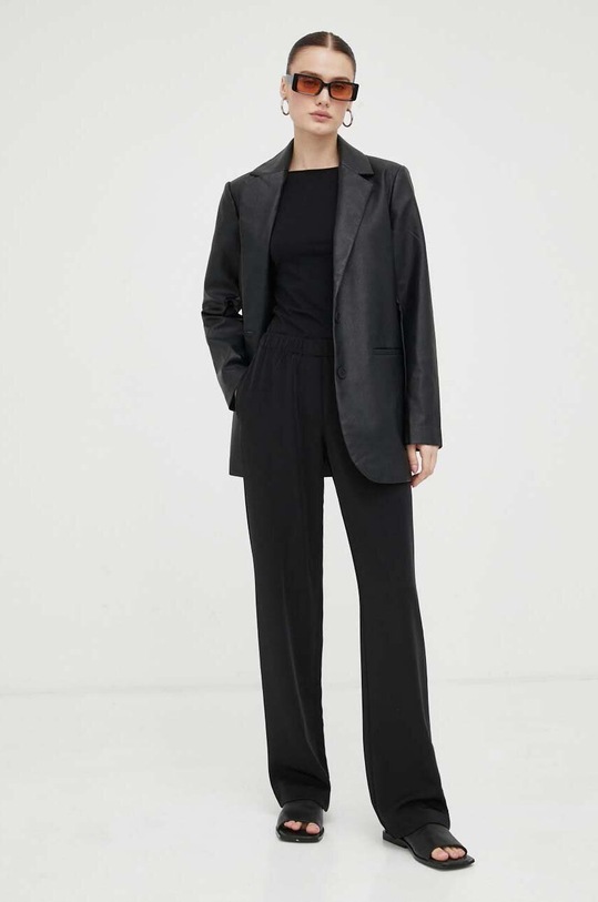 Samsoe Samsoe spodnie Hoys F16304674 czarny SS25