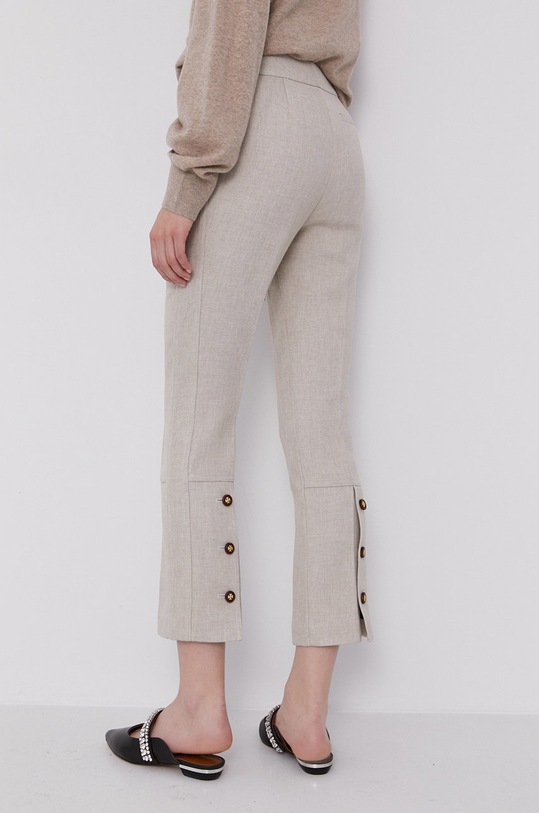 Nohavice Tory Burch s prímesou vlny béžová 83601.259