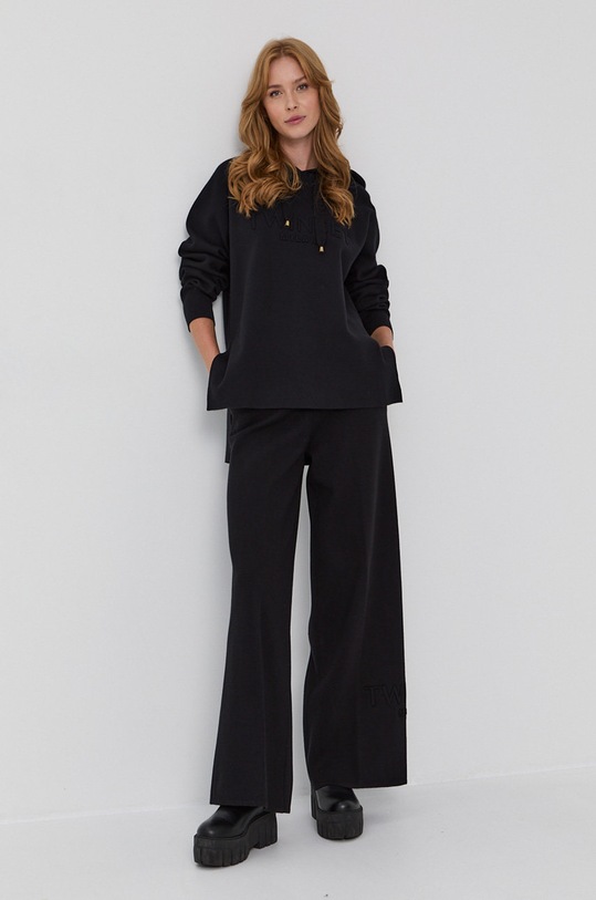 Nohavice Twinset 212TP3247 čierna AW21