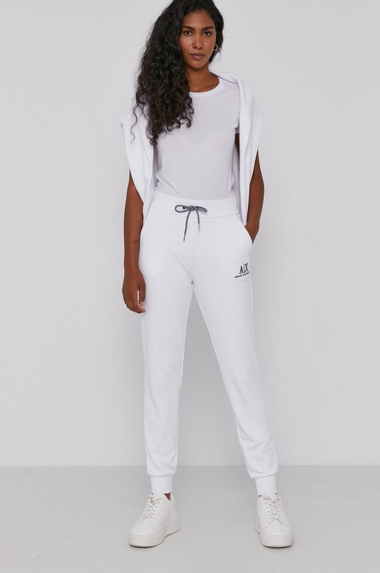 Armani Exchange Spodnie 6KYP82.YJ3NZ 6KYP82.YJ3NZ biały AW21