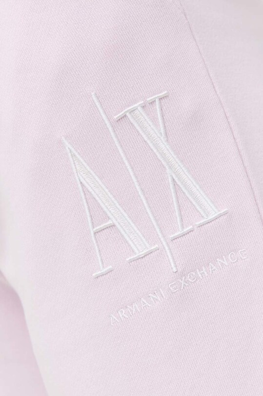 Bavlněné tepláky Armani Exchange růžová 8NYPCX.YJ68Z