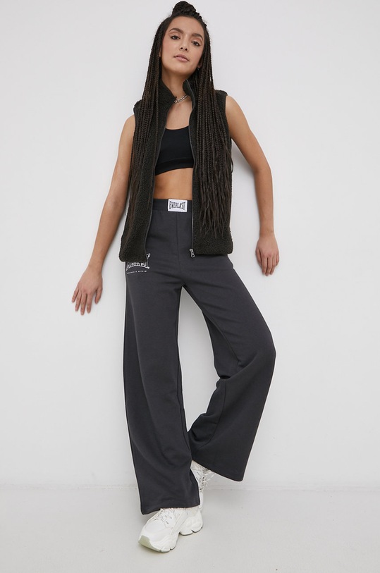 Only Pantaloni x Everlast tricotaj gri 15255236.Phantom