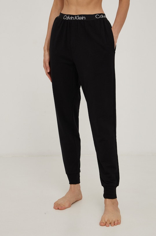 Calvin Klein Underwear pantaloni de pijama tricotaj negru 000QS6757E.4890