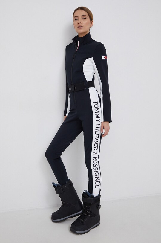Rossignol Kombinezon x Tommy Hilfiger dzianina czarny RLJWZ04