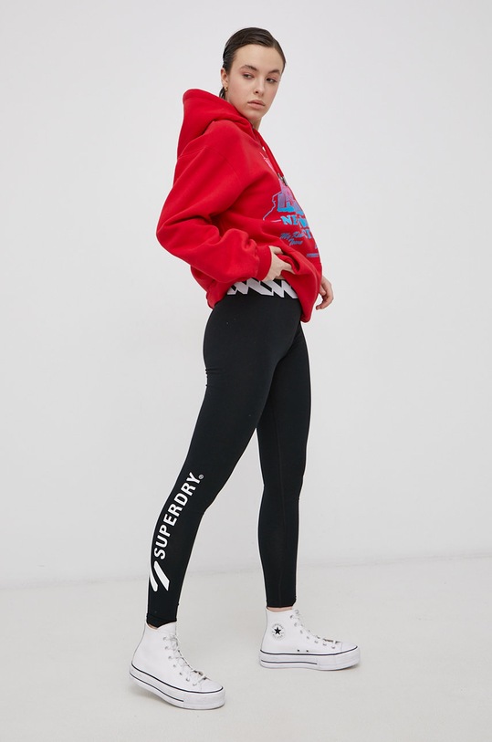 Legíny Superdry W7010594A.3B1 čierna AW21