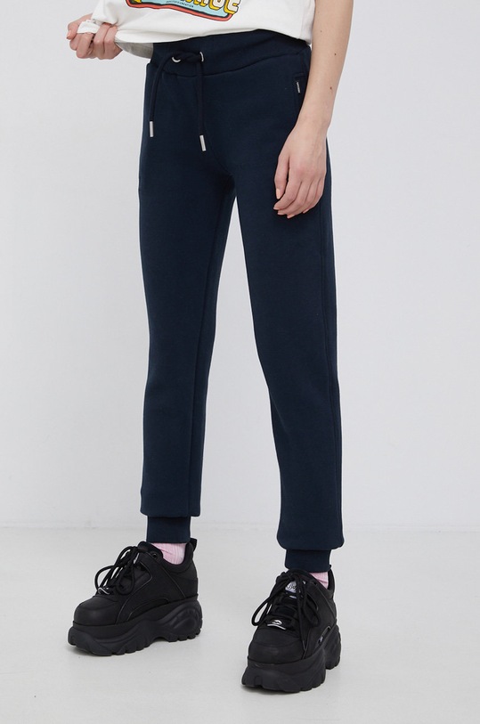 Superdry Spodnie bawełna granatowy W7010713A.98T